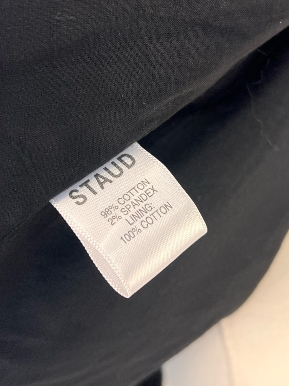 STAUD - Crewneck Black Mini Dress - Size 0 - Picture 5 of 5